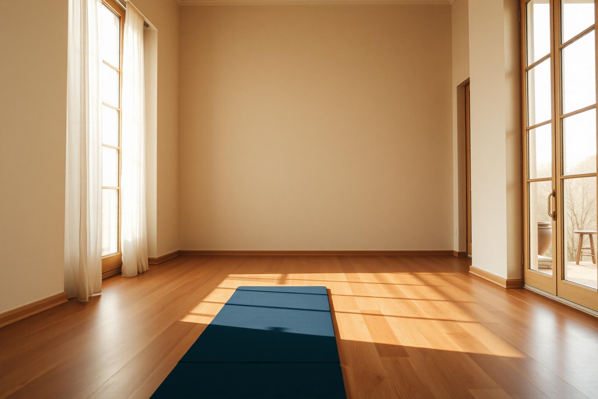 Estudio de yoga con luz natural en White Lotus
